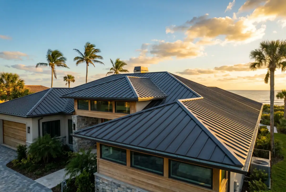 Standing seam metal roof